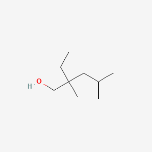 molecular formula C9H20O B14468136 2-Ethyl-2,4-dimethylpentan-1-ol CAS No. 66793-98-4