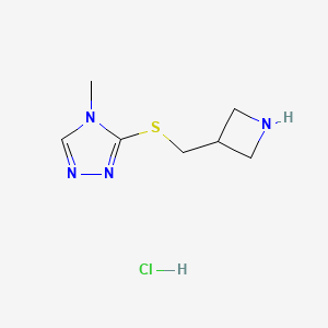 3-((azetidin-3-ylmethyl)thio)-4-methyl-4H-1,2,4-triazole hydrochloride