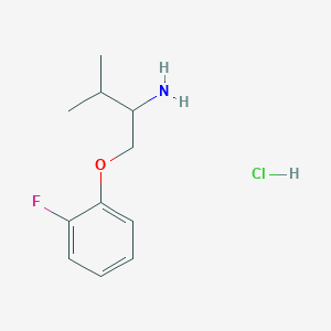 1-(2-Fluorophenoxy)-3-methylbutan-2-amine hydrochloride