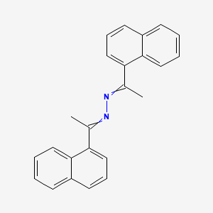 molecular formula C24H20N2 B14468188 Bis[1-(naphthalen-1-yl)ethylidene]hydrazine CAS No. 70123-52-3