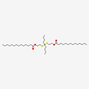 molecular formula C40H80O4S2Sn B14468191 Dibutyltinbis[2-(myristoyloxy)ethylmercaptide] CAS No. 67859-65-8