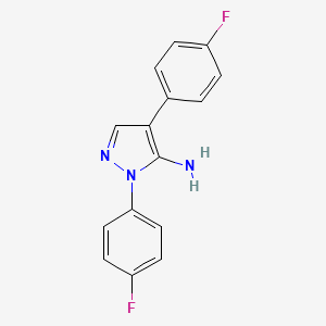 1,4-Bis(4-fluorophenyl)-1H-pyrazol-5-amine