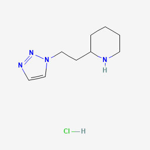 2-(2-(1H-1,2,3-triazol-1-yl)ethyl)piperidine hydrochloride