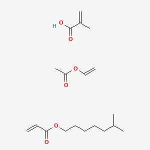 molecular formula C19H32O6 B14468226 Ethenyl acetate;6-methylheptyl prop-2-enoate;2-methylprop-2-enoic acid CAS No. 66251-44-3