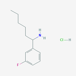 1-(3-Fluorophenyl)hexan-1-amine hydrochloride