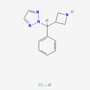 2-(azetidin-3-yl(phenyl)methyl)-2H-1,2,3-triazole hydrochloride