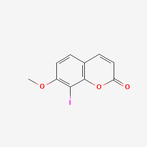 molecular formula C10H7IO3 B14468275 8-Iodo-7-methoxycoumarin CAS No. 65763-01-1