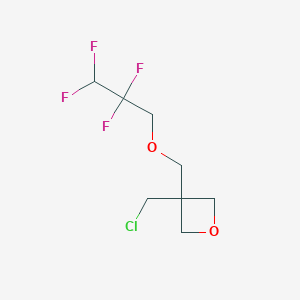molecular formula C8H11ClF4O2 B14468321 Oxetane, 3-(chloromethyl)-3-[(2,2,3,3-tetrafluoropropoxy)methyl]- CAS No. 67416-57-3