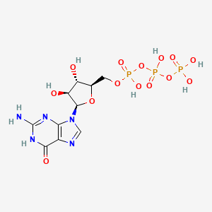 molecular formula C10H16N5O14P3 B14468333 Ara-GTP CAS No. 72490-81-4