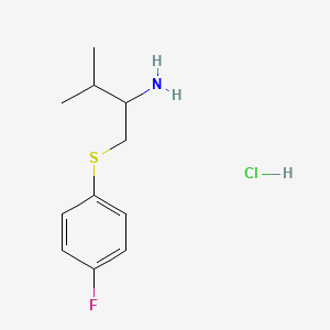 1-((4-Fluorophenyl)thio)-3-methylbutan-2-amine hydrochloride