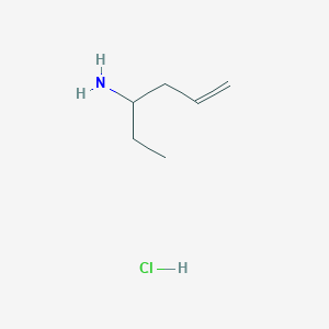 Hex-5-en-3-amine hydrochloride