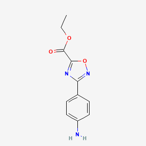 Ethyl 3-(4-aminophenyl)-1,2,4-oxadiazole-5-carboxylate