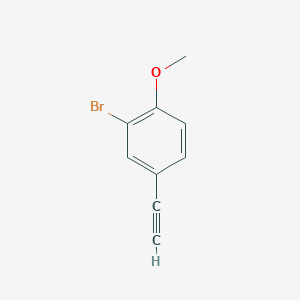 molecular formula C9H7BrO B1446846 2-Bromo-4-ethynyl-1-methoxybenzene CAS No. 859211-28-2