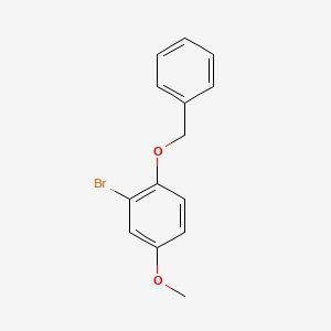 molecular formula C14H13BrO2 B1446847 1-Benzyloxy-2-bromo-4-methoxybenzene CAS No. 151039-11-1