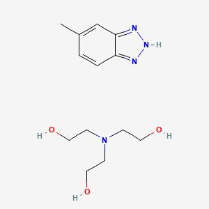molecular formula C13H22N4O3 B14468479 Tolutriazole, triethanolamine salt CAS No. 68480-31-9