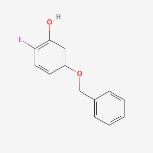 molecular formula C13H11IO2 B1446851 2-Iodo-5-(phenylmethoxy)phenol CAS No. 90408-82-5