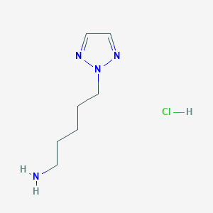molecular formula C7H15ClN4 B1446853 5-(2H-1,2,3-triazol-2-yl)pentan-1-amine hydrochloride CAS No. 1824273-94-0
