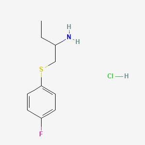 1-((4-Fluorophenyl)thio)butan-2-amine hydrochloride