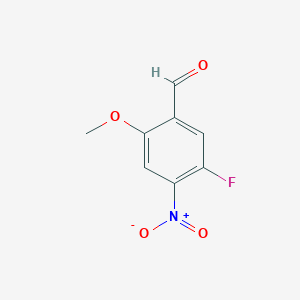 molecular formula C8H6FNO4 B1446862 5-Fluoro-2-methoxy-4-nitrobenzaldehyde CAS No. 678969-88-5