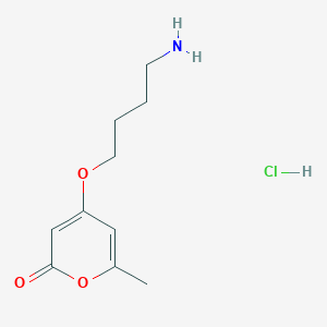 4-(4-aminobutoxy)-6-methyl-2H-pyran-2-one hydrochloride