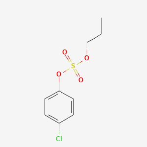 molecular formula C9H11ClO4S B14468689 4-Chlorophenyl propyl sulfate CAS No. 67628-66-4