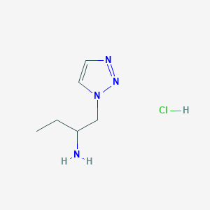 molecular formula C6H13ClN4 B1446869 1-(1H-1,2,3-triazol-1-yl)butan-2-amine hydrochloride CAS No. 1824050-08-9
