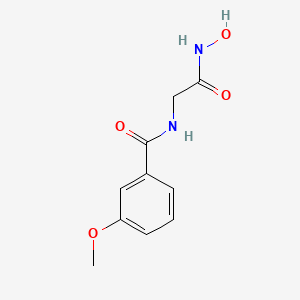 molecular formula C10H12N2O4 B14468697 2-Methoxyhippurohydroxamic acid CAS No. 65654-09-3