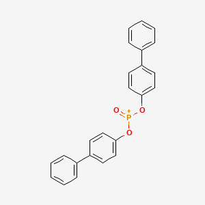 molecular formula C24H18O3P+ B14468722 Bis[([1,1'-biphenyl]-4-yl)oxy](oxo)phosphanium CAS No. 65463-59-4