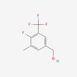 molecular formula C9H8F4O B1446876 4-Fluoro-3-methyl-5-(trifluoromethyl)benzyl alcohol CAS No. 1373921-08-4