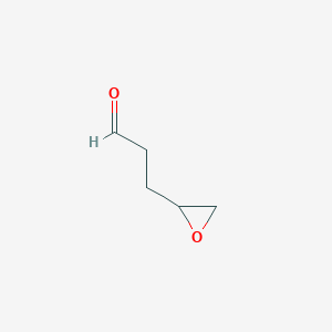 molecular formula C5H8O2 B14468766 3-(Oxiran-2-YL)propanal CAS No. 65842-25-3