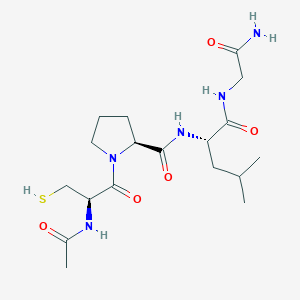 molecular formula C18H31N5O5S B14468769 N-Acetyl-L-cysteinyl-L-prolyl-L-leucylglycinamide CAS No. 66080-68-0
