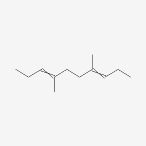 molecular formula C12H22 B14468772 4,7-Dimethyldeca-3,7-diene CAS No. 66063-42-1