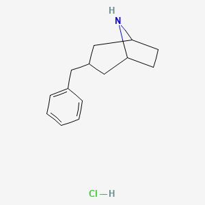 molecular formula C14H20ClN B1446879 3-Benzyl-8-azabicyclo[3.2.1]octane hydrochloride CAS No. 1803562-40-4