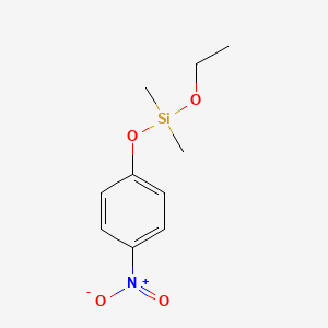 molecular formula C10H15NO4Si B14468840 Ethoxy(dimethyl)(4-nitrophenoxy)silane CAS No. 66298-66-6