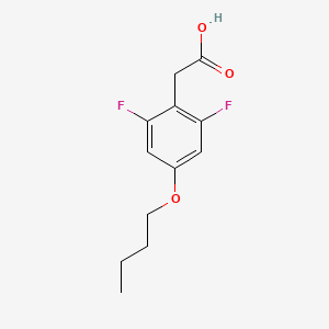 molecular formula C12H14F2O3 B1446886 4-Butoxy-2,6-difluorophenylacetic acid CAS No. 1373921-12-0
