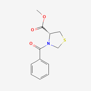 molecular formula C12H13NO3S B14468869 methyl (4R)-3-benzoyl-1,3-thiazolidine-4-carboxylate CAS No. 67089-85-4