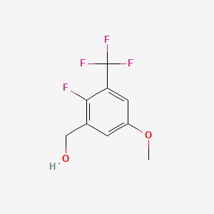 molecular formula C9H8F4O2 B1446887 2-Fluoro-5-methoxy-3-(trifluoromethyl)benzyl alcohol CAS No. 1373921-03-9