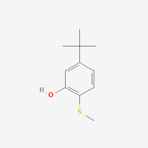molecular formula C11H16OS B14468883 5-Tert-butyl-2-(methylsulfanyl)phenol CAS No. 66624-05-3