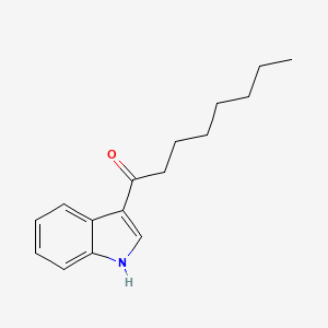 molecular formula C16H21NO B14468894 1-(1H-Indol-3-YL)octan-1-one CAS No. 69622-36-2