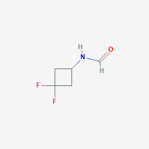 molecular formula C5H7F2NO B1446892 N-(3,3-difluorocyclobutyl)formamide CAS No. 1355328-30-1