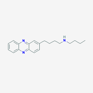 molecular formula C20H25N3 B14468963 N-Butyl-4-(phenazin-2-yl)butan-1-amine CAS No. 66597-89-5