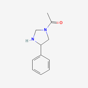 molecular formula C11H14N2O B1446900 1-(4-Phenylimidazolidin-1-yl)ethanone CAS No. 1799412-45-5