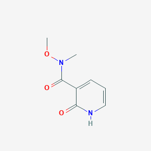 molecular formula C8H10N2O3 B1446903 N-methoxy-N-methyl-2-oxo-1,2-dihydropyridine-3-carboxamide CAS No. 1198166-08-3