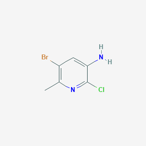 molecular formula C6H6BrClN2 B1446905 5-Bromo-2-chloro-6-methylpyridin-3-amine CAS No. 1198319-36-6