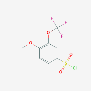 molecular formula C8H6ClF3O4S B1446907 4-Methoxy-3-(trifluoromethoxy)benzenesulfonyl chloride CAS No. 956468-19-2