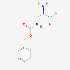 molecular formula C11H14F2N2O2 B1446911 Benzyl (2-amino-3,3-difluoropropyl)carbamate CAS No. 1429913-46-1