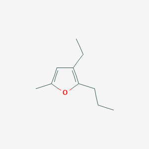 molecular formula C10H16O B14469115 3-Ethyl-5-methyl-2-propylfuran CAS No. 71888-03-4