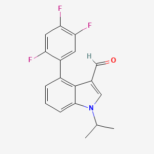 1-isopropyl-4-(2,4,5-trifluorophenyl)-1H-indole-3-carbaldehyde