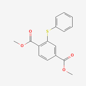 molecular formula C16H14O4S B14469221 Dimethyl 2-(phenylsulfanyl)benzene-1,4-dicarboxylate CAS No. 67666-81-3