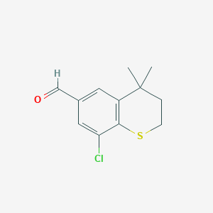 8-Chloro-4,4-dimethylthiochroman-6-carbaldehyde